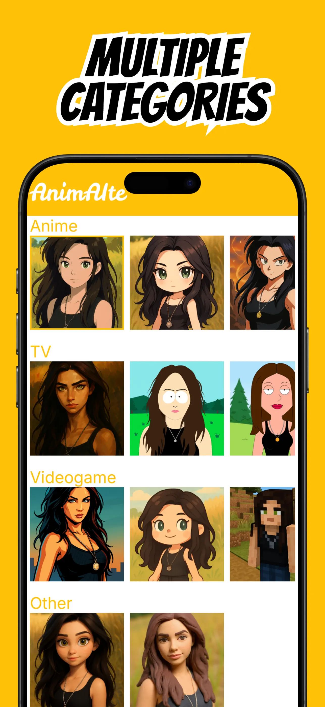 Anime avatar maker creating a profile picture from a selfie